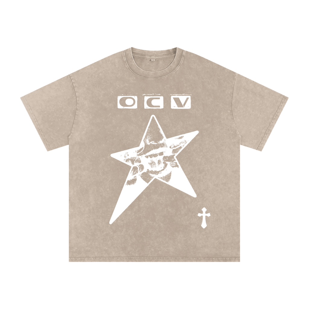 OCV Snow Washed Oversized Cotton Shirt