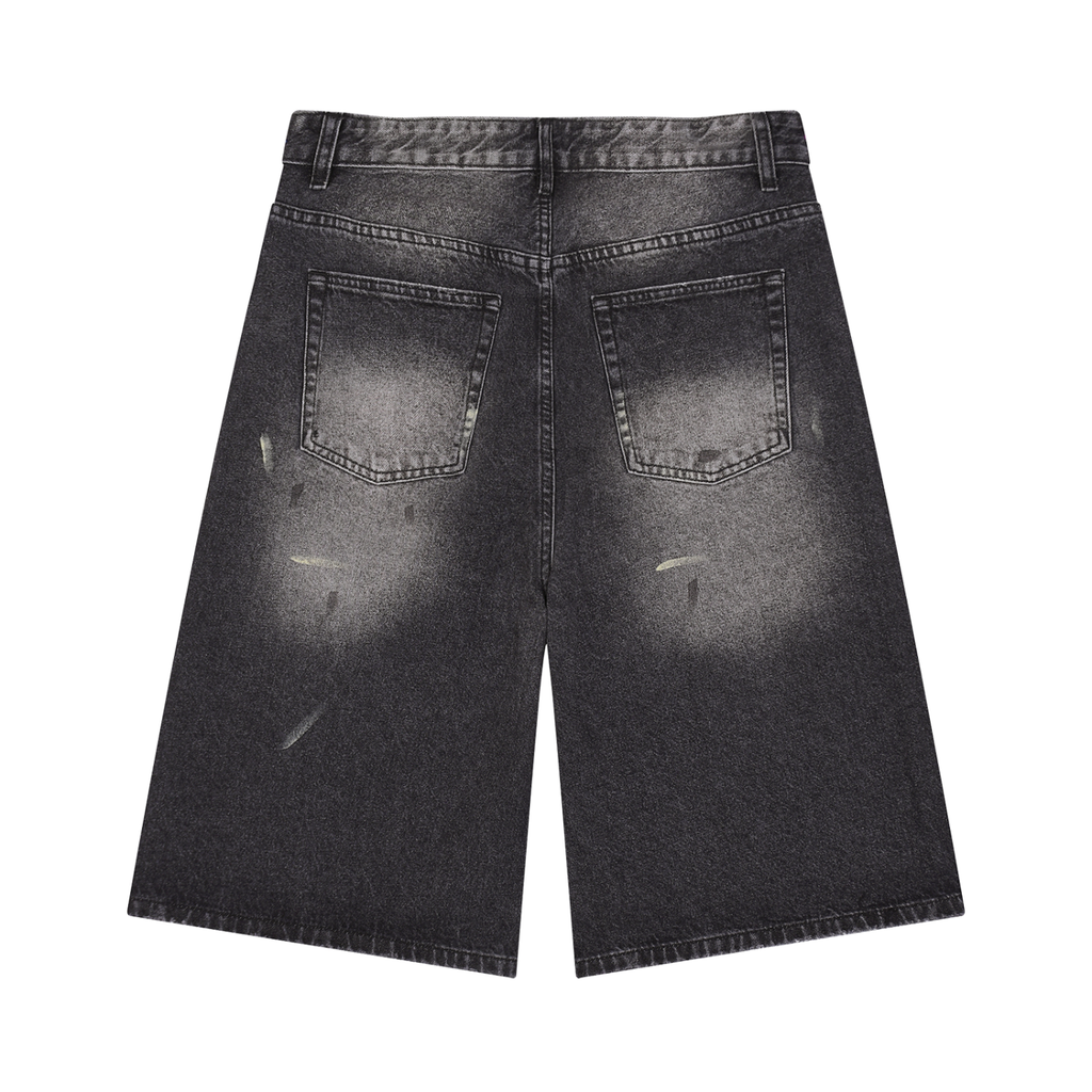 Men’s Vintage Big Cross Denim Shorts