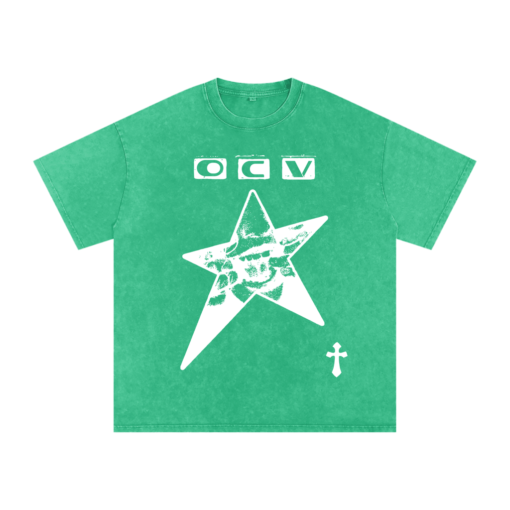 OCV Snow Washed Oversized Cotton Shirt