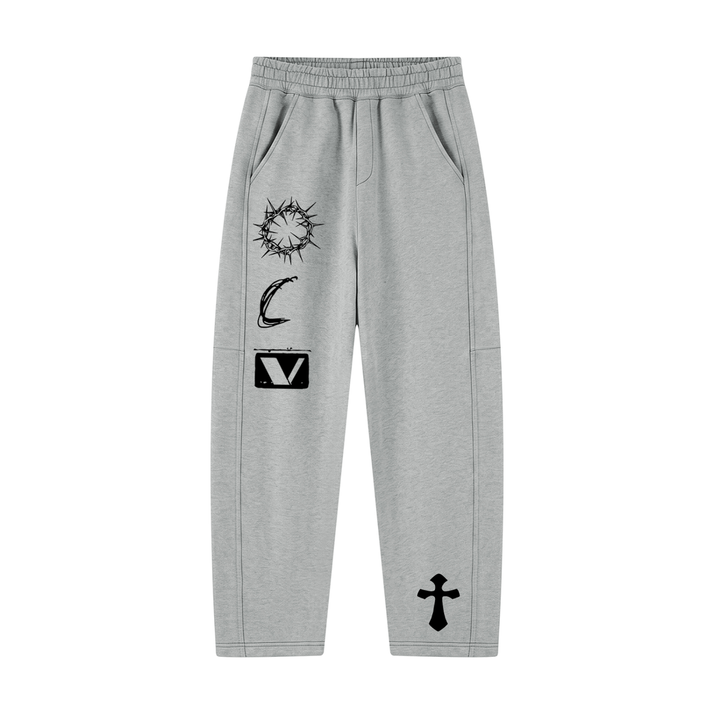 Scattered OCV Straight Hem Sweatpants