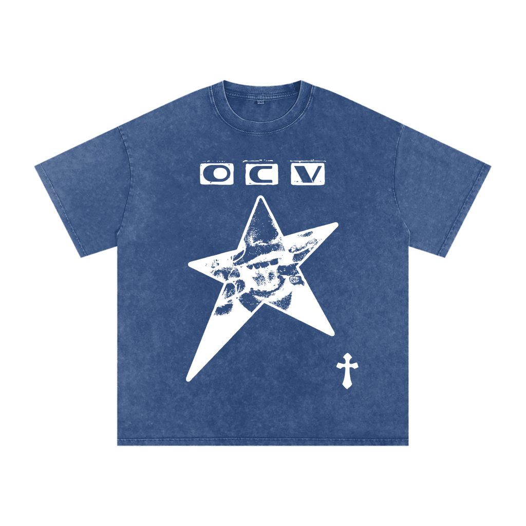 OCV Snow Washed Oversized Cotton Shirt