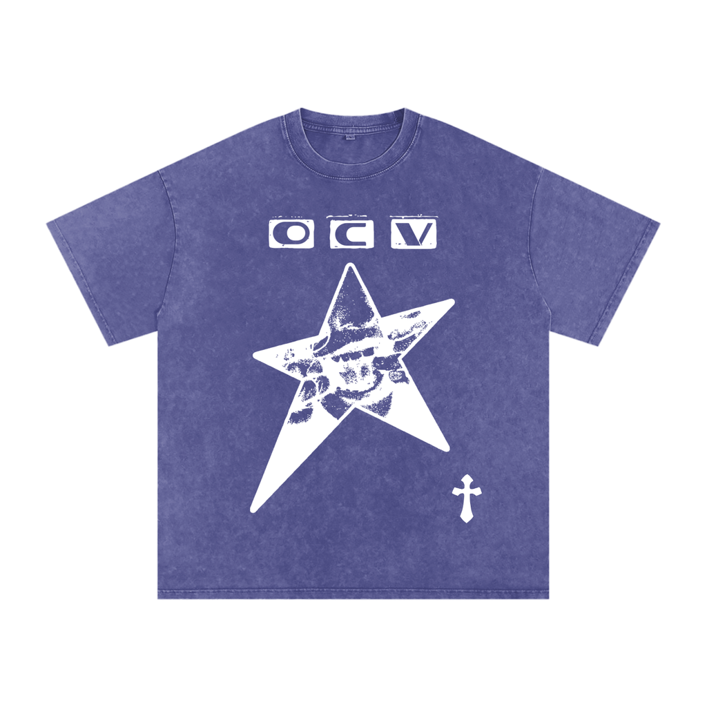 OCV Snow Washed Oversized Cotton Shirt